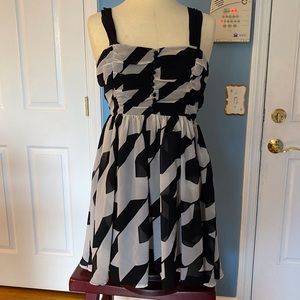 Black and White Pattern Dress